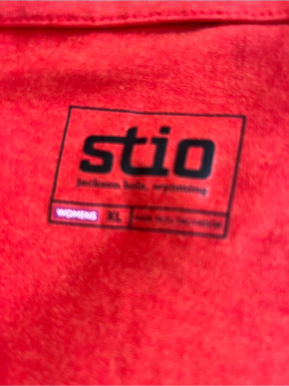 Stio Women’s Red 1/4 Zip Long Sleeve Activewear Top size XL - Picture 3 of 7